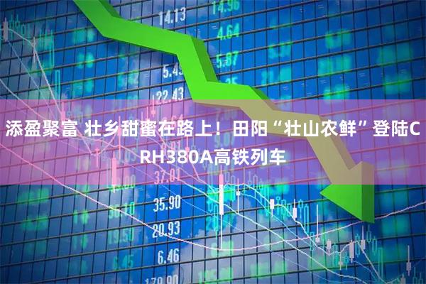 添盈聚富 壮乡甜蜜在路上！田阳“壮山农鲜”登陆CRH380A高铁列车